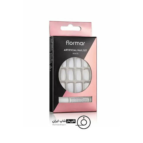 0027164_-artificial-nail-set-white ناخن مصنوعی سفید- ARTIFICIAL NAIL SET WHITE - Image 1