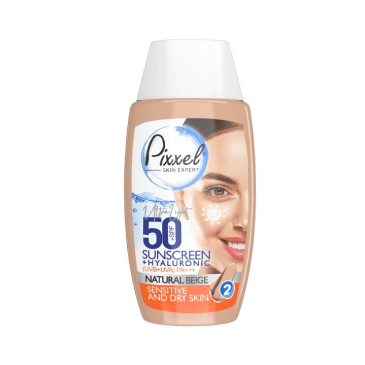 0034942_- کرم ضدآفتاب رنگ بژ طبیعی مناسب پوست خشک و نرمال پیکسل - Image 1