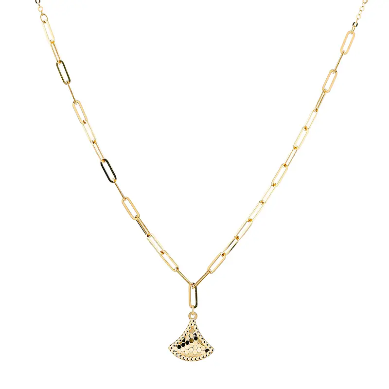 1d2a47fa7fad0bbf328e4574d3b2ddec گردنبند زنانه طلا مینیمال طرح مثلث MT۸۷۶ - Image 1