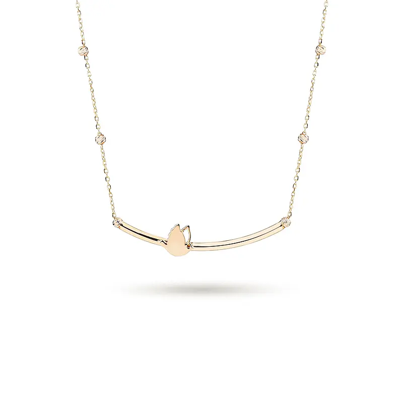 388f4176ae237a95ed6eb3f215036b20 گردنبند زنانه طلا طرح پرنده کد MT۱۱۰۲ - Image 1