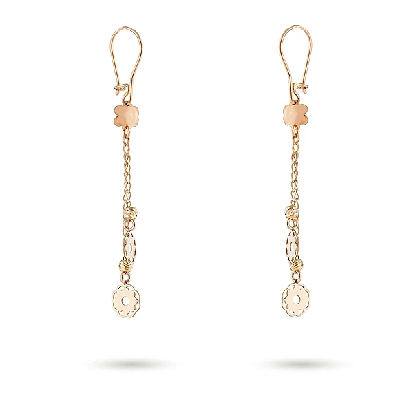 3ea353e38c320419cc14a815f5457ea5 گوشواره طلا زنانه آویزدار طرح گل کد MT۱۰۵۹ - Image 1