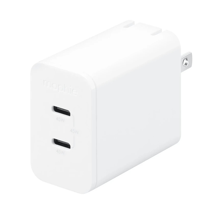 6d5f6885-1e5e-46fa-8bf8-7a99040272e6 شارژر برند موفی مدل ۴۵ وات دو پورت تایپ C - Image 1