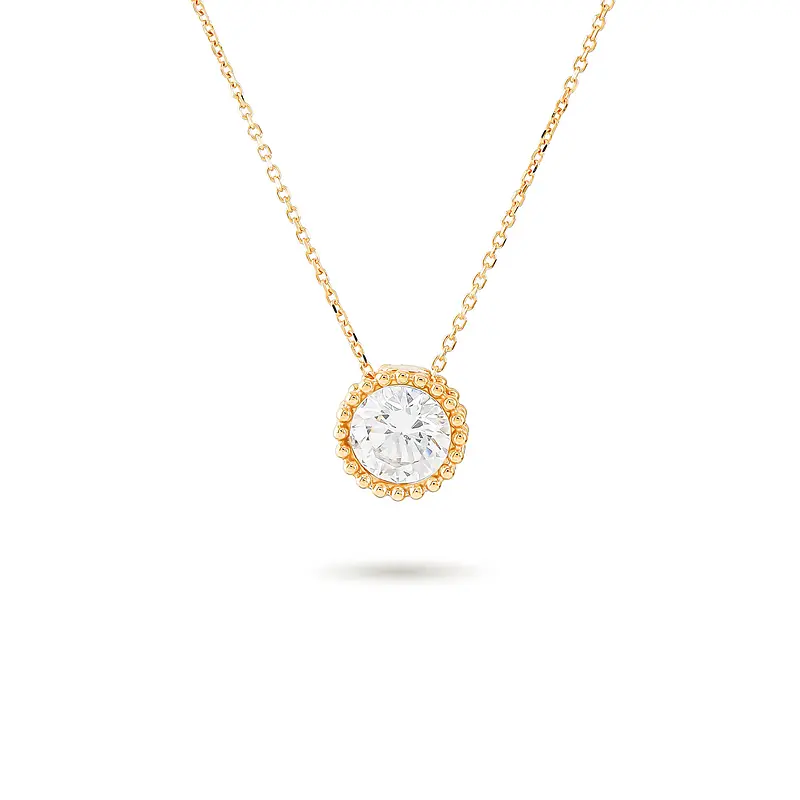 81beeb1ee2087549aef07dafc79ec980 گردنبند طلا زنانه امپریال کد MT۶۰۳ - Image 1