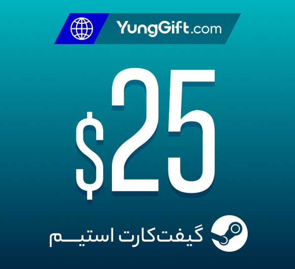 9-2 خرید گیفت کارت ۲۵ دلاری استیم گلوبال - Image 1