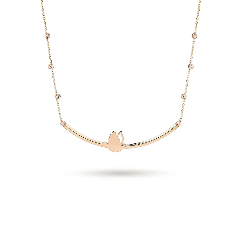 9c2e5a9851043dbf1fd899fa3107bf37 گردنبند زنانه طلا طرح پرنده کد MT۱۱۰۱ - Image 1