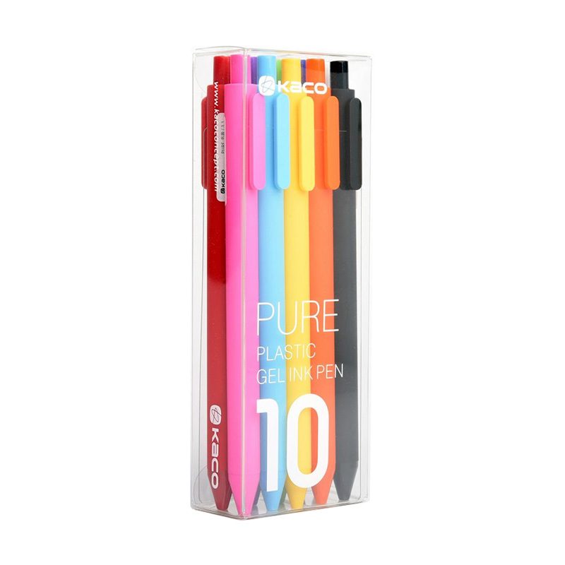 KACO-Pure-10 پک ۱۰ رنگ خودکار ژله ای مدل Kaco Pure ۱۰ - Image 1