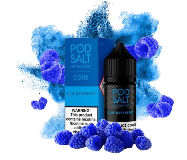Pod-Salt-Blue-Raspberry سالت تمشک آبی پاد سالت | Pod Salt Blue Raspberry - Image 1