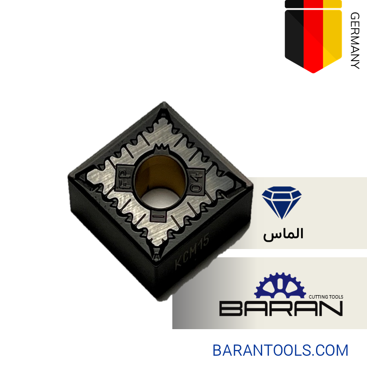 Slide4 اینسرت الماس KENNAMETAL مدل CNMG۱۲۰۴۰۴FP-KCM۱۵ - Image 1