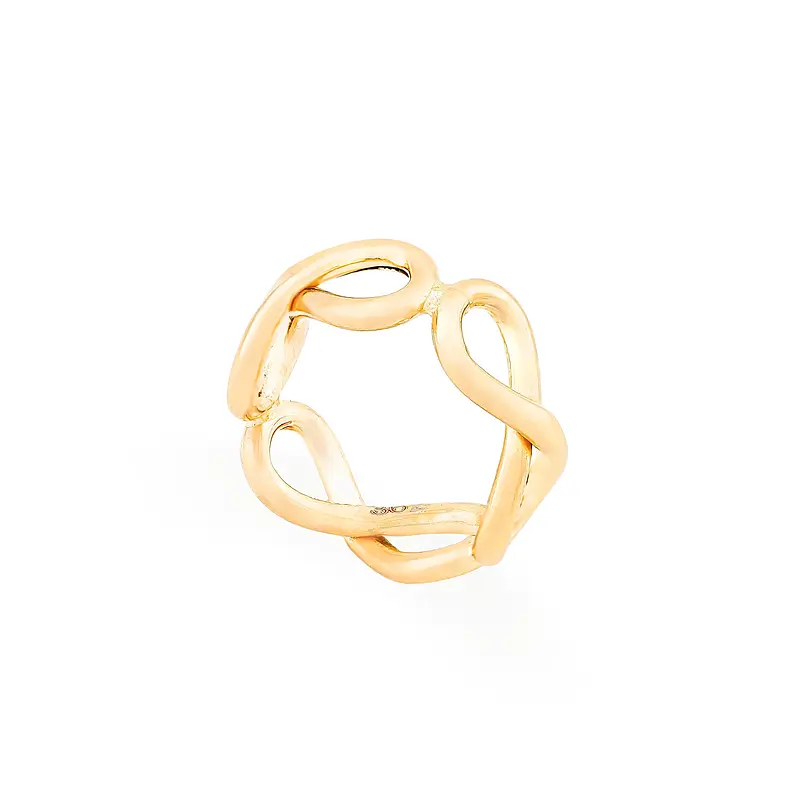 e20ec6f3b371ff1f37a4b0a8b50957d2 انگشتر زنانه طلا کمربندی طرح بینهایت کد MT۱۱۹۸ - Image 1