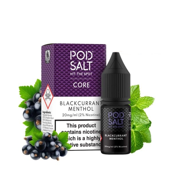 pod-salt-blackcurrant-menthol-20mgml2 سالت انگورفرنگی یخ پاد سالت | Pod Salt Blackcurrant Menthol - Image 1
